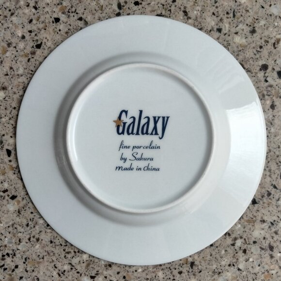 New Set of 4 Galaxy Fine Porcelain Saucers/Dessert Plates (B) - Picture 2 of 3